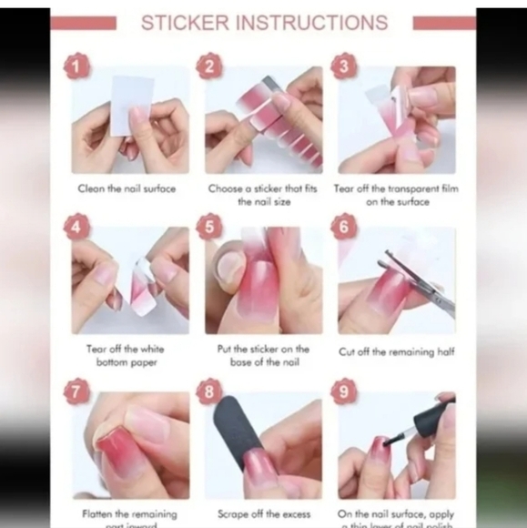 3 FOR $15 💟💟 Self Adhesive Nails Wrap - Picture 3 of 5